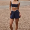 Soft Active Crossover Mini Skort i Classic Navy Soft Active Crossover Mini Skort i Classic Navy