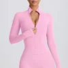Soft Active-jacka med dragkedja i babyrosa Soft Active-jacka med dragkedja i babyrosa
