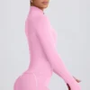 Soft Active-jacka med dragkedja i babyrosa Soft Active-jacka med dragkedja i babyrosa