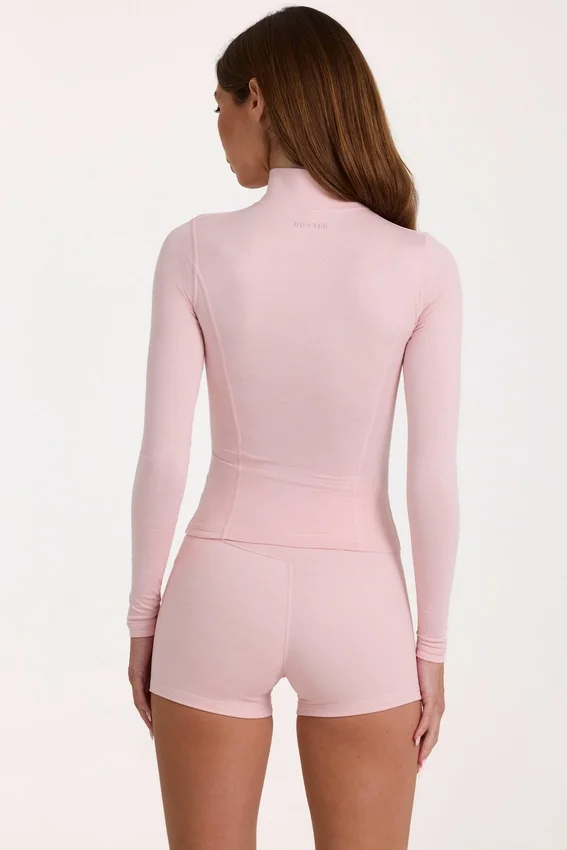Soft Active-jacka med dragkedja i Blush Marl Soft Active-jacka med dragkedja i Blush Marl
