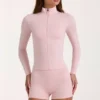 Soft Active-jacka med dragkedja i Blush Marl Soft Active-jacka med dragkedja i Blush Marl