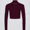 Soft Active-jacka med dragkedja i burgundy Soft Active-jacka med dragkedja i burgundy