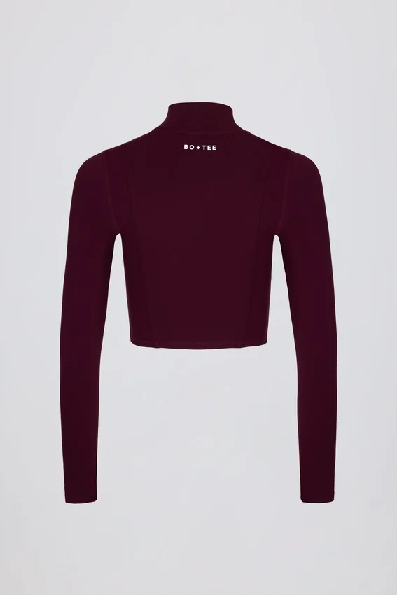 Soft Active-jacka med dragkedja i burgundy Soft Active-jacka med dragkedja i burgundy