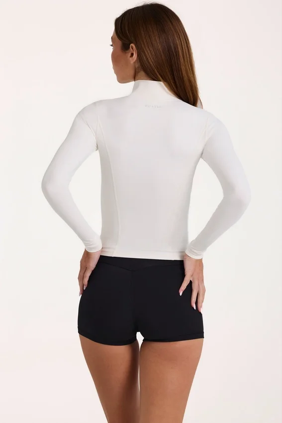 Soft Active-jacka med dragkedja i elfenben Soft Active-jacka med dragkedja i elfenben