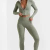 Soft Active-leggings i full längd i bambugrönt Soft Active-leggings i full längd i bambugrönt