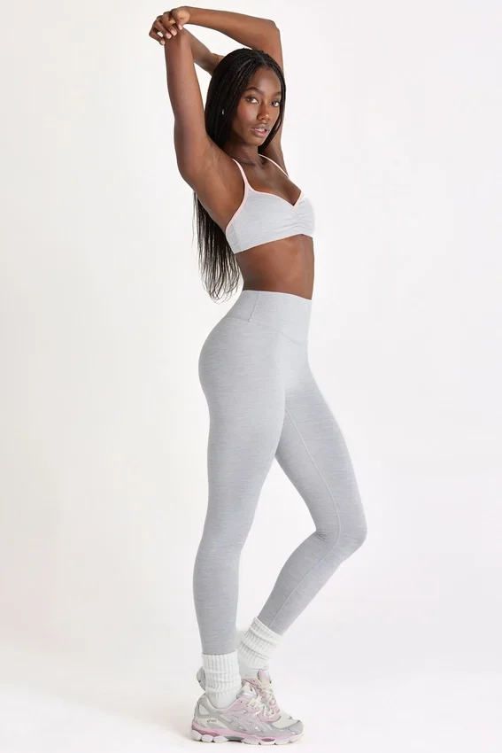Soft Active-leggings i gråmelerat Soft Active-leggings i gråmelerat