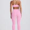 Soft Active-leggings med medelhög midja i babyrosa Soft Active-leggings med medelhög midja i babyrosa