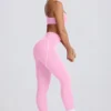 Soft Active-leggings med medelhög midja i babyrosa Soft Active-leggings med medelhög midja i babyrosa