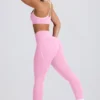 Soft Active-leggings med medelhög midja i babyrosa Soft Active-leggings med medelhög midja i babyrosa