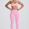 Soft Active-leggings med medelhög midja i babyrosa Soft Active-leggings med medelhög midja i babyrosa