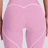 Soft Active-leggings med medelhög midja i dammrosa Soft Active-leggings med medelhög midja i dammrosa