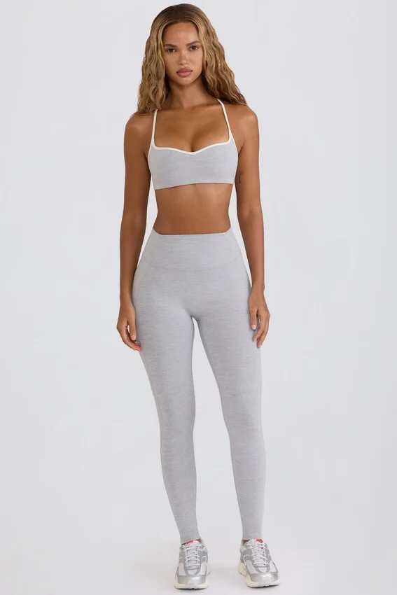 Soft Active-leggings med medelhög midja i grått Soft Active-leggings med medelhög midja i grått