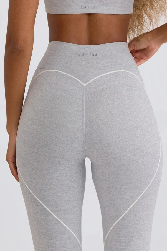 Soft Active-leggings med medelhög midja i grått Soft Active-leggings med medelhög midja i grått