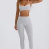 Soft Active-leggings med medelhög midja i grått Soft Active-leggings med medelhög midja i grått