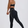 Soft Active-leggings med medelhög midja i svart Soft Active-leggings med medelhög midja i svart