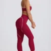 Soft Active-leggings med medelhög midja i vinrött Soft Active-leggings med medelhög midja i vinrött