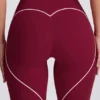 Soft Active-leggings med medelhög midja i vinrött Soft Active-leggings med medelhög midja i vinrött