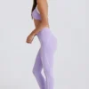Soft Active-leggings med vridet framstycke i lila Soft Active-leggings med vridet framstycke i lila