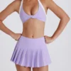 Soft Active låg midja plisserad tenniskjol i lila Soft Active låg midja plisserad tenniskjol i lila