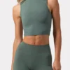 Soft Active-linne med hög hals i khaki Soft Active-linne med hög hals i khaki