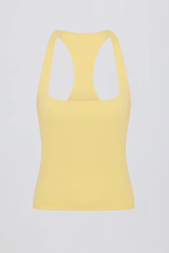 Soft Active-linne med racerback i färgen Lemon Soft Active-linne med racerback i färgen Lemon