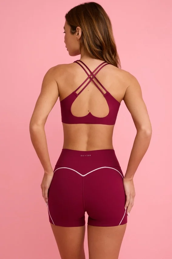 Soft Active minishorts i burgundy Soft Active minishorts i burgundy