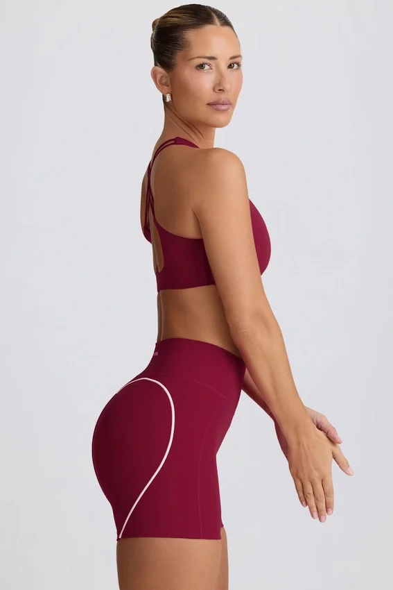 Soft Active minishorts i burgundy Soft Active minishorts i burgundy