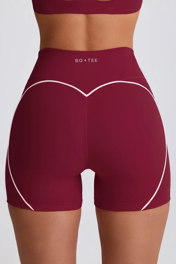 Soft Active minishorts i burgundy Soft Active minishorts i burgundy