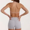 Soft Active minishorts i gråmelerat Soft Active minishorts i gråmelerat