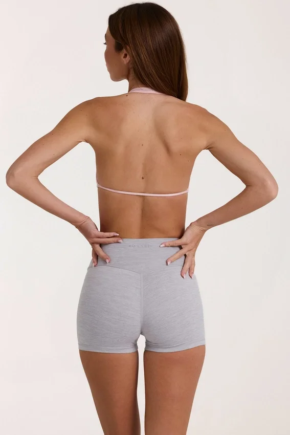 Soft Active minishorts i gråmelerat Soft Active minishorts i gråmelerat
