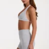 Soft Active minishorts i gråmelerat Soft Active minishorts i gråmelerat