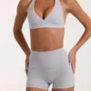 Soft Active minishorts i gråmelerat Soft Active minishorts i gråmelerat