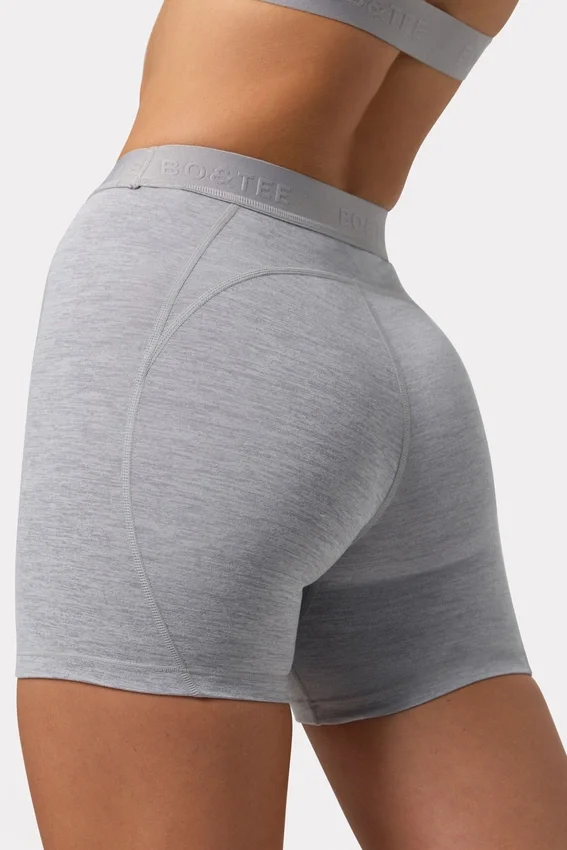 Soft Active minishorts i gråmelerat Soft Active minishorts i gråmelerat