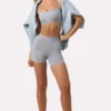 Soft Active minishorts i gråmelerat Soft Active minishorts i gråmelerat