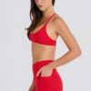 Soft Active Pocket V-Waist Mini Shorts i Strawberry Red Soft Active Pocket V-Waist Mini Shorts i Strawberry Red