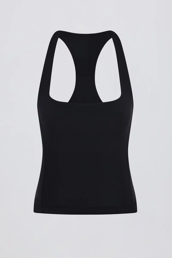 Soft Active Racerback Tank Top i svart Soft Active Racerback Tank Top i svart
