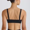 Soft Active-sport-BH med kontrastkant i svart Soft Active-sport-BH med kontrastkant i svart
