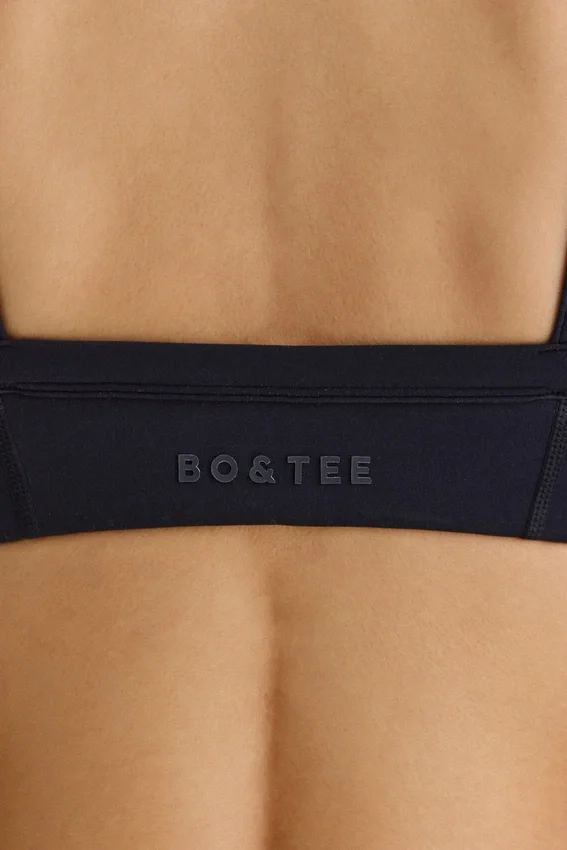 Soft Active-sport-BH med kontrastkant i svart Soft Active-sport-BH med kontrastkant i svart