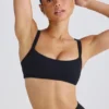 Soft Active-sport-BH med kontrastkant i svart Soft Active-sport-BH med kontrastkant i svart
