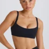 Soft Active-sport-BH med kontrastkant i svart Soft Active-sport-BH med kontrastkant i svart