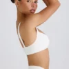 Soft Active-sport-BH med kontrastkant i vitt Soft Active-sport-BH med kontrastkant i vitt