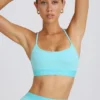 Soft Active-sport-BH med korsad rygg i aqua Soft Active-sport-BH med korsad rygg i aqua