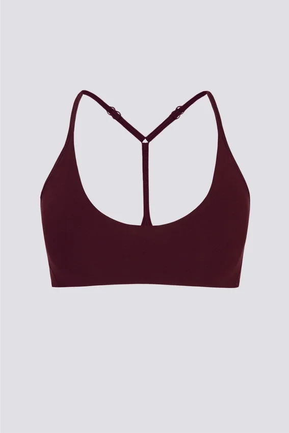 Soft Active-sport-BH med racerback i burgundy Soft Active-sport-BH med racerback i burgundy