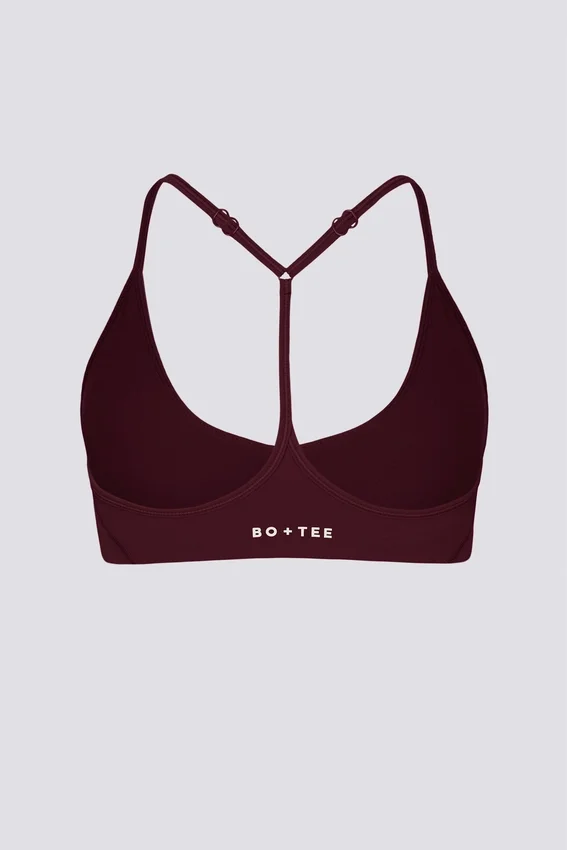 Soft Active-sport-BH med racerback i burgundy Soft Active-sport-BH med racerback i burgundy