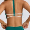 Soft Active sport-BH med rund halsringning i Varsity Green Soft Active sport-BH med rund halsringning i Varsity Green