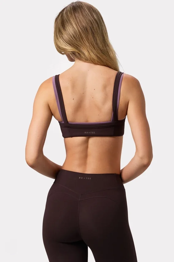 Soft Active-sport-BH med sömdetaljer i färgen Espresso Soft Active-sport-BH med sömdetaljer i färgen Espresso