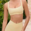 Soft Active sport-BH med sömdetaljer i färgen Lemon Soft Active sport-BH med sömdetaljer i färgen Lemon