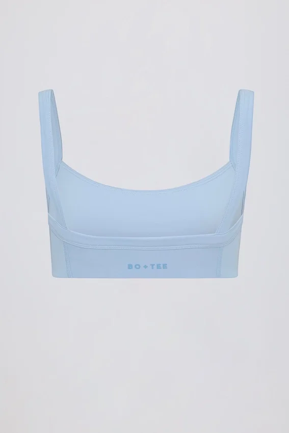 Soft Active-sport-BH med sömdetaljer i färgen Sky Soft Active-sport-BH med sömdetaljer i färgen Sky