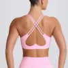 Soft Active sport-BH med V-ringning i babyrosa Soft Active sport-BH med V-ringning i babyrosa