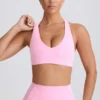 Soft Active sport-BH med V-ringning i babyrosa Soft Active sport-BH med V-ringning i babyrosa